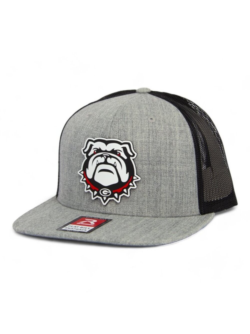 Georgia Bulldogs UGA 3D Wool Blend Flat Bill Hat- Heather Grey/ Black